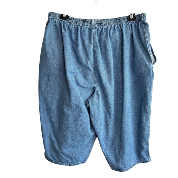 VTG Chic Capri Jeans Women's Plus Size 26W Pull On Elastic Waist Denim Pockets - Picture 5 of 11